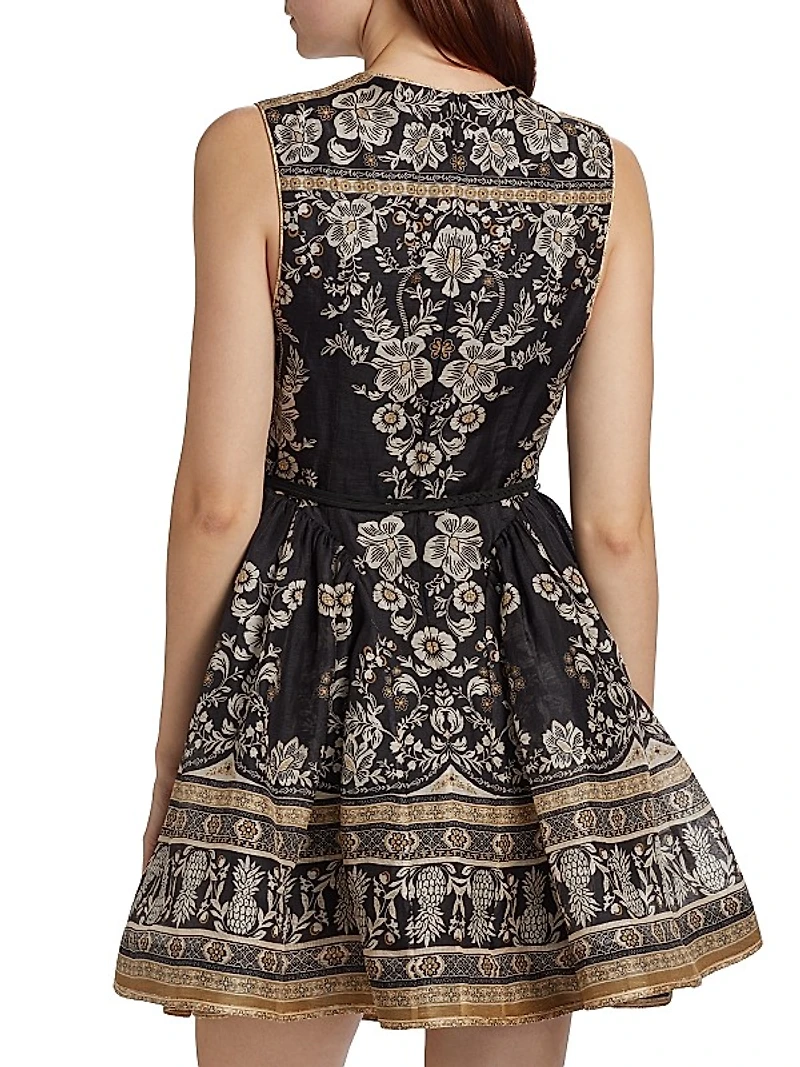 Sleeveless Peplum Minidress