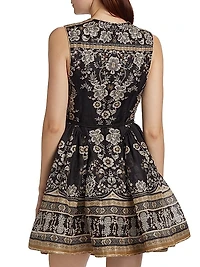 Sleeveless Peplum Minidress