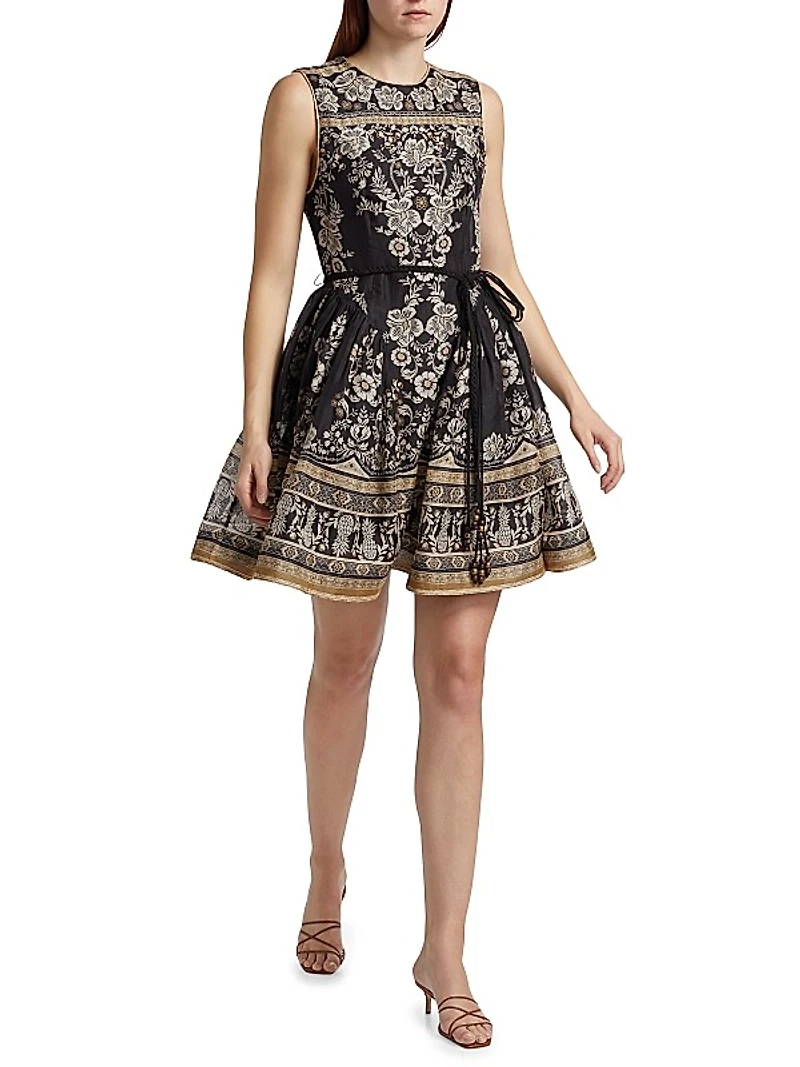 Sleeveless Peplum Minidress