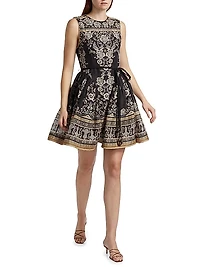 Sleeveless Peplum Minidress