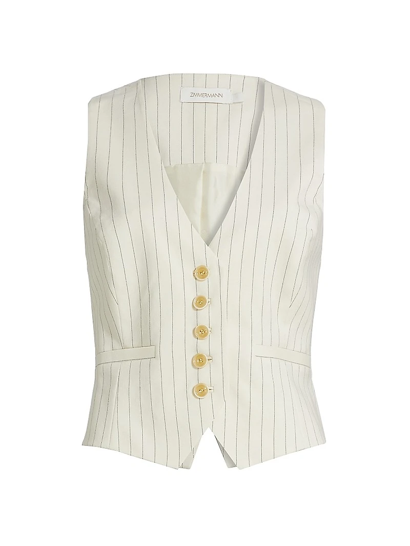 Illuminate Pinstripe Waistcoat