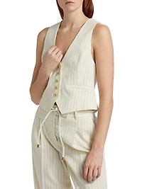 Illuminate Pinstripe Waistcoat