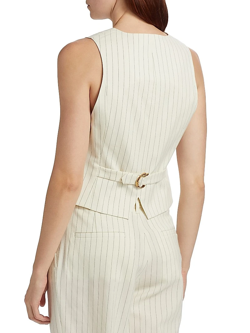 Illuminate Pinstripe Waistcoat