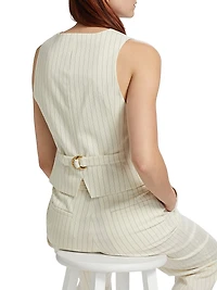 Illuminate Pinstripe Waistcoat