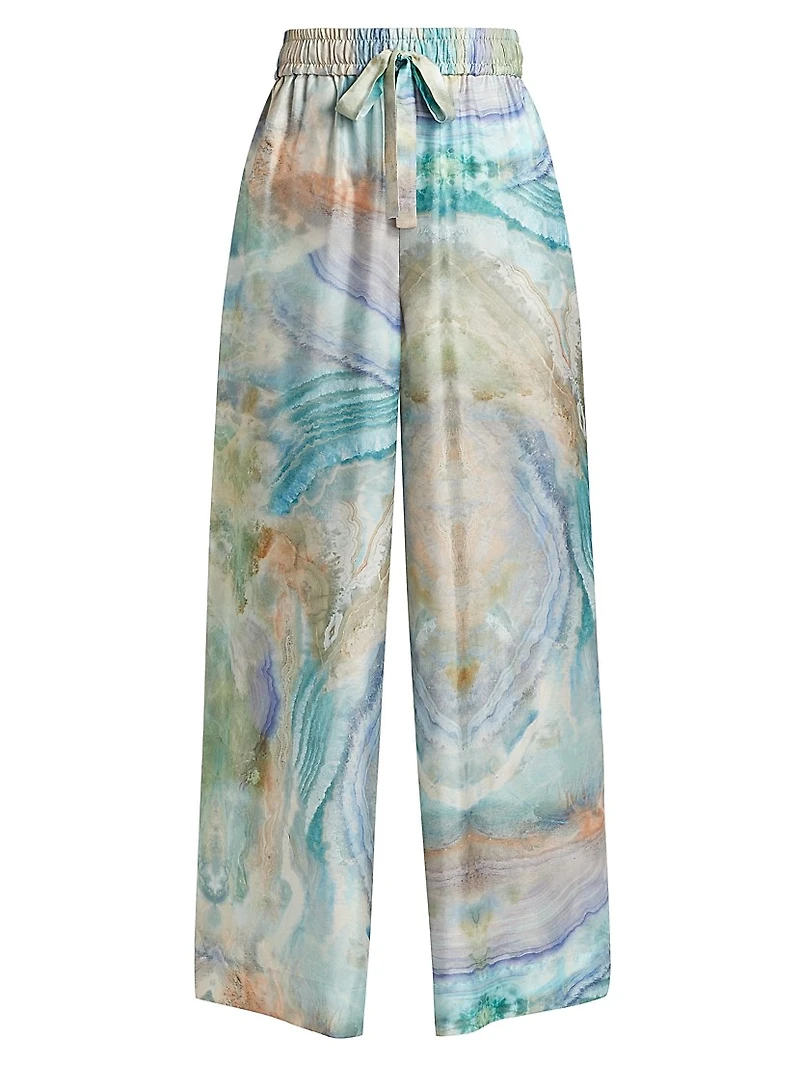 Illuminate Marble Print Track Pants
