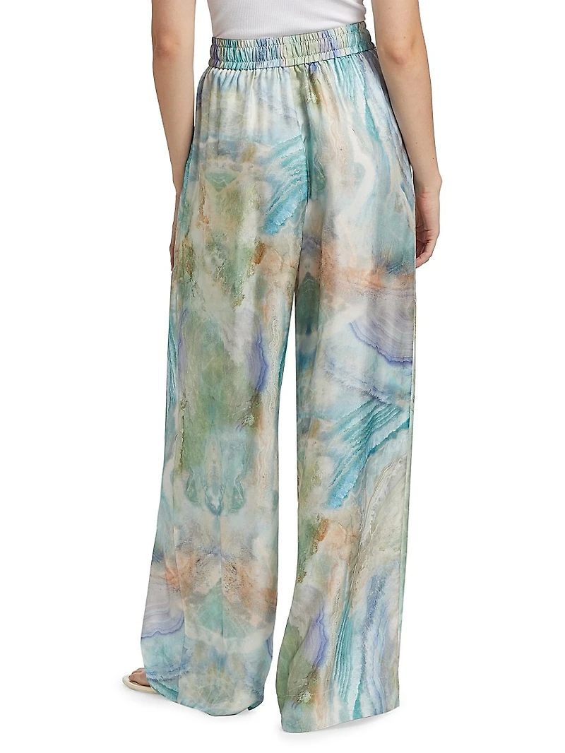 Illuminate Marble Print Track Pants