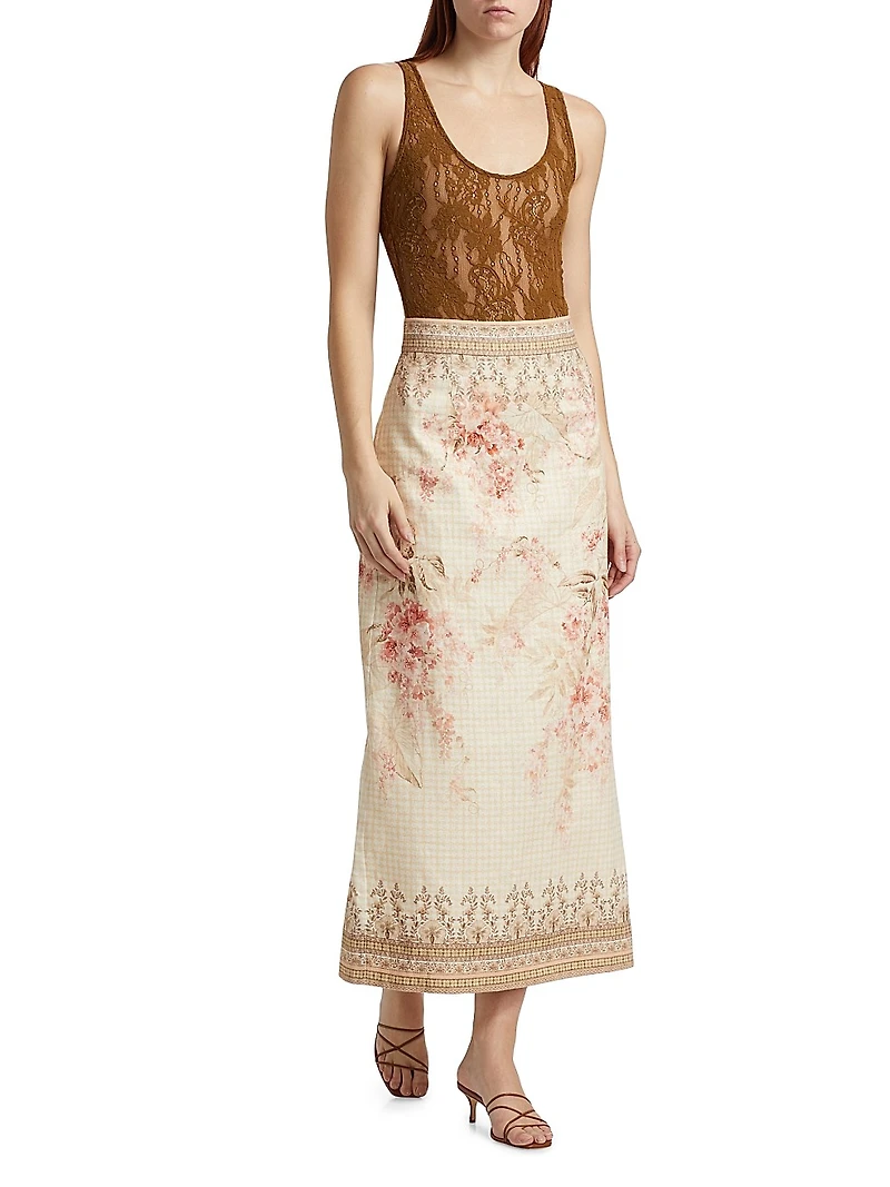 Illuminate Pencil Midi-Skirt