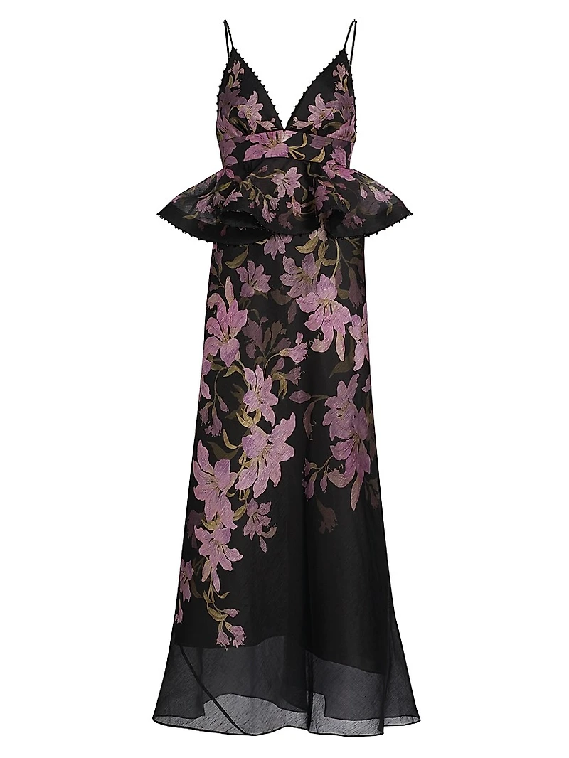 Dawning Peplum Slip Gown