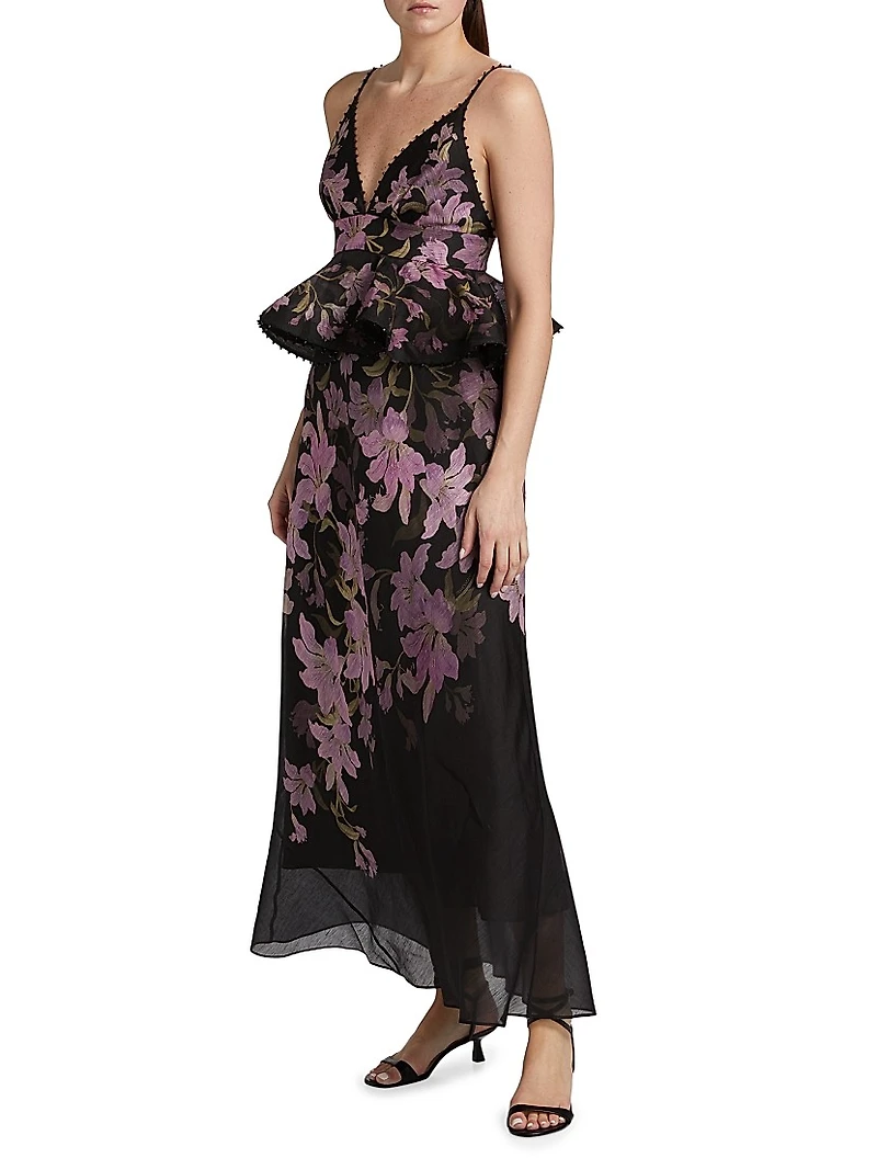 Dawning Peplum Slip Gown