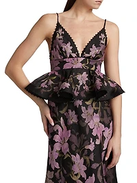 Dawning Peplum Slip Gown