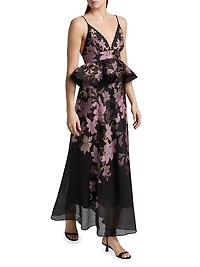 Dawning Peplum Slip Gown