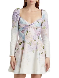 Dawning Puff-Sleeve Minidress
