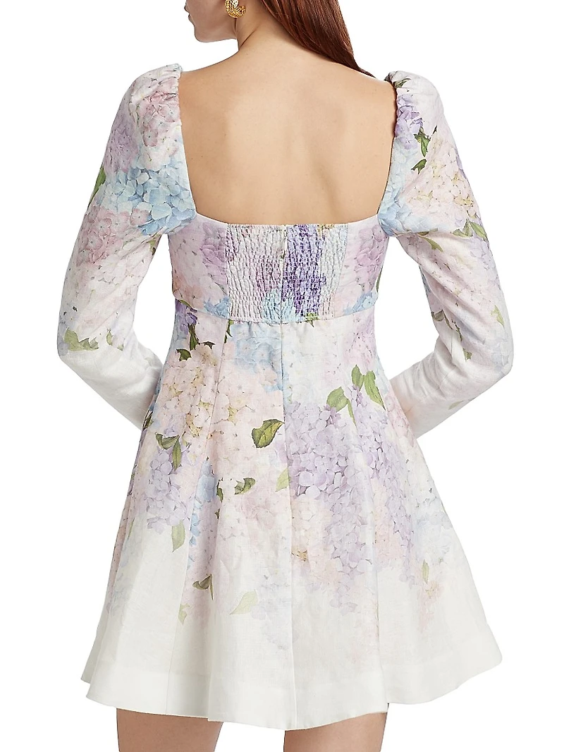 Dawning Puff-Sleeve Minidress