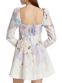 Dawning Puff-Sleeve Minidress