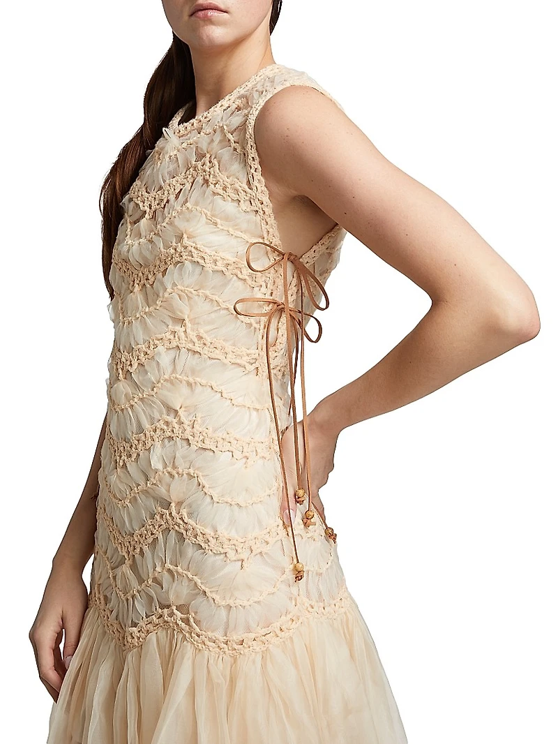 Illuminate Macramé Maxi Dress