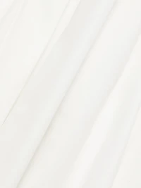 Poplin A-Line Midi-Skirt
