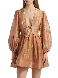 Illuminate Drawn Minidress