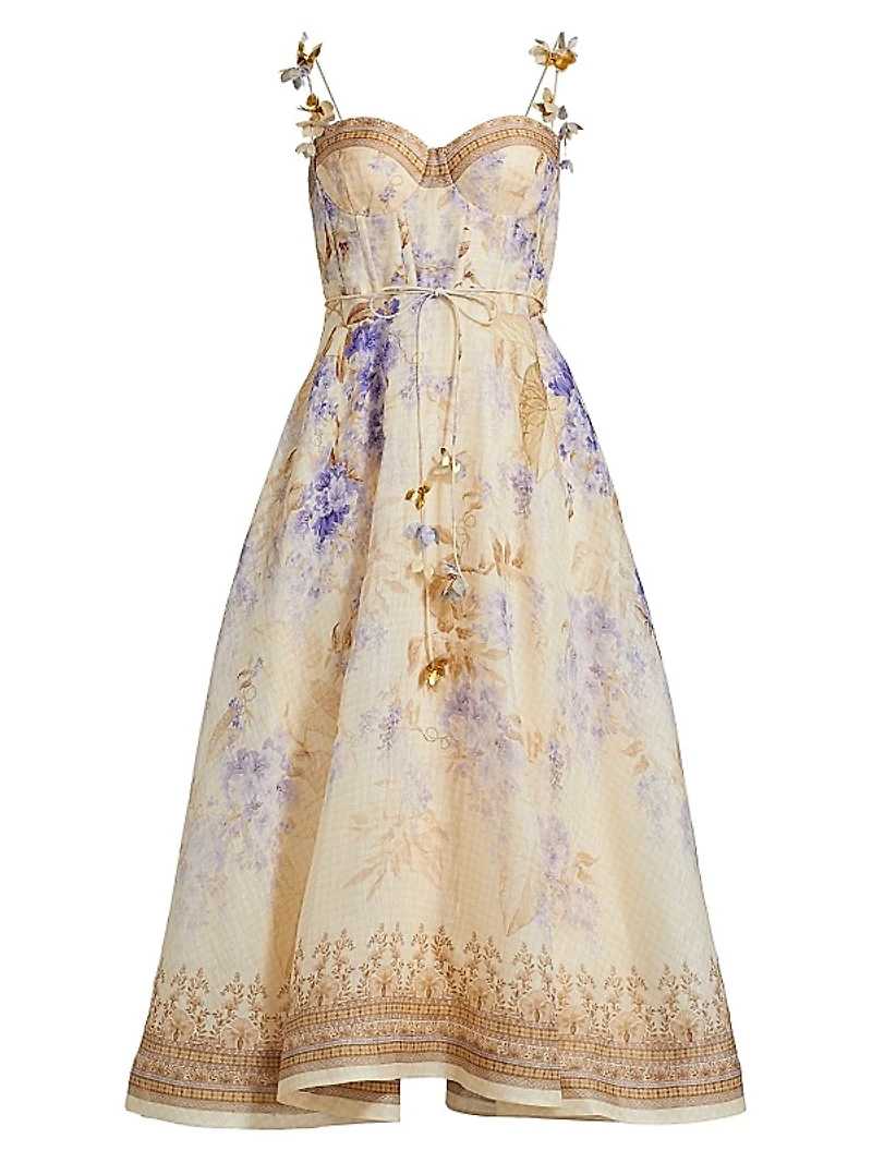 Picnic Floral Midi-Dress