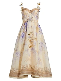 Picnic Floral Midi-Dress