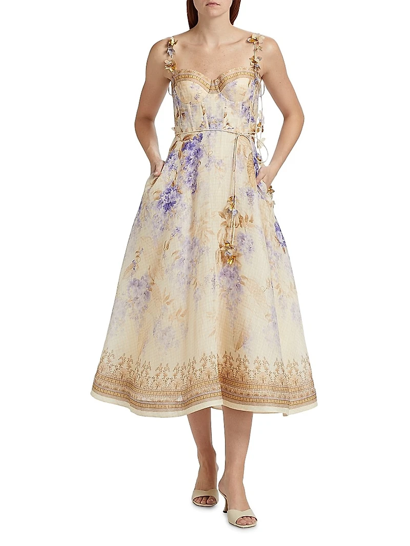 Picnic Floral Midi-Dress