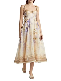 Picnic Floral Midi-Dress