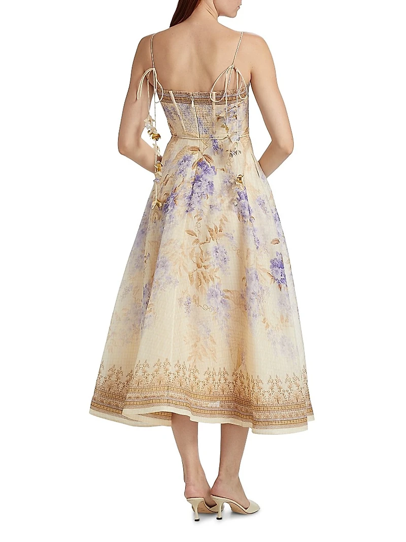 Picnic Floral Midi-Dress