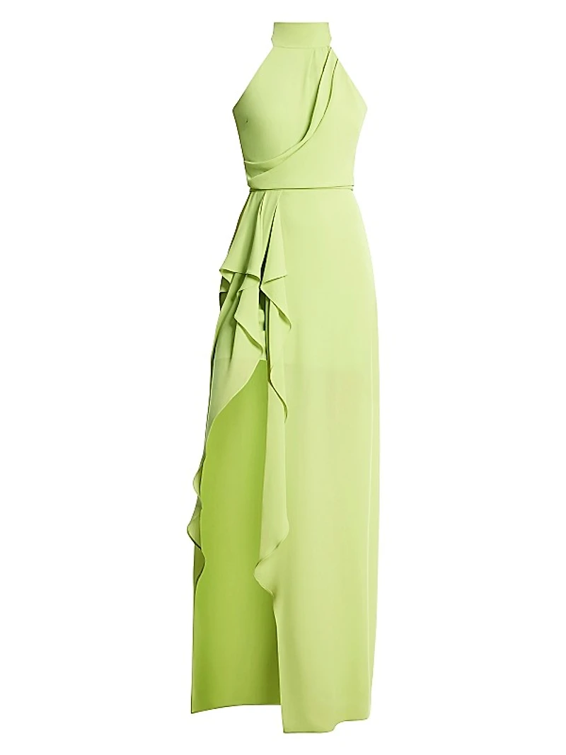 Draped Sleeveless Gown
