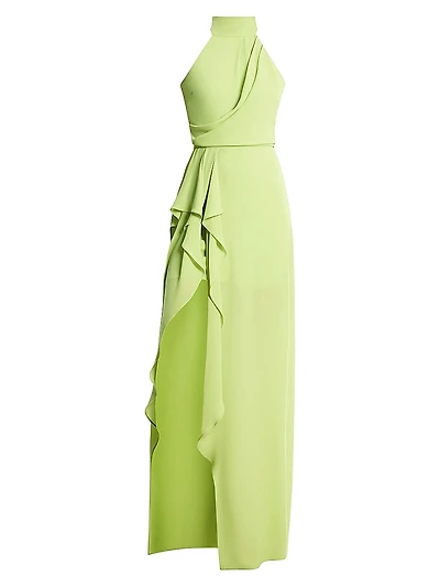 Draped Sleeveless Gown