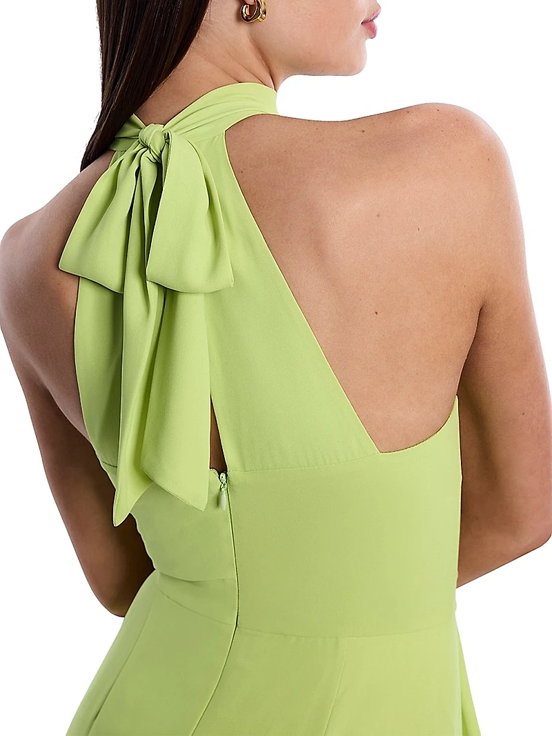 Draped Sleeveless Gown