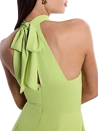 Draped Sleeveless Gown