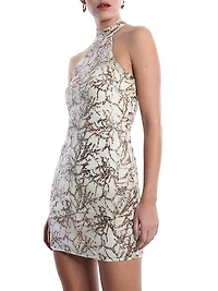 Embellished Sleeveless Minidress