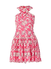 Lottie Broderie Anglaise Halterneck Minidress