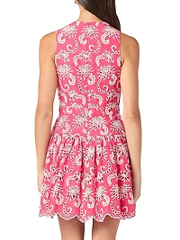 Lottie Broderie Anglaise Halterneck Minidress