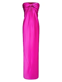 Lisette Satin Strapless Gown