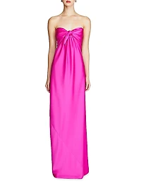 Lisette Satin Strapless Gown