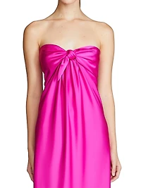 Lisette Satin Strapless Gown