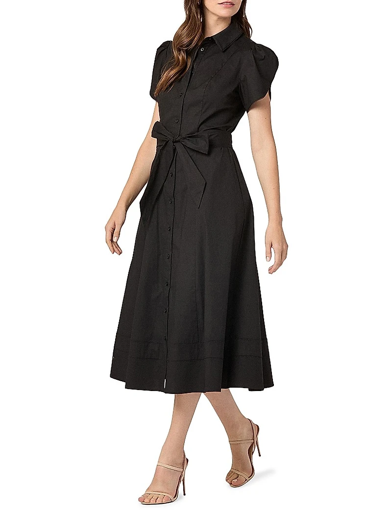 Adaya Poplin Midi-Shirtdress