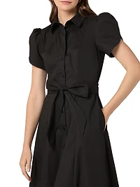 Adaya Poplin Midi-Shirtdress