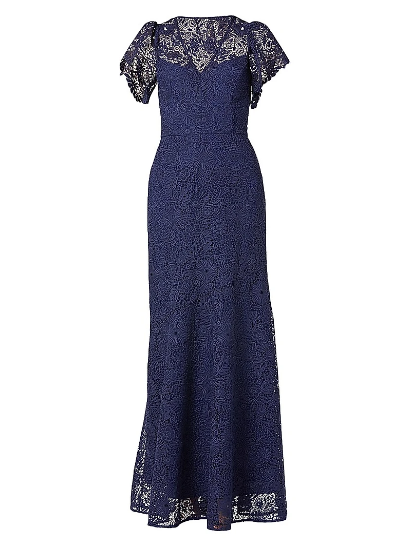 Manuela Lace V-Neck Maxi Dress