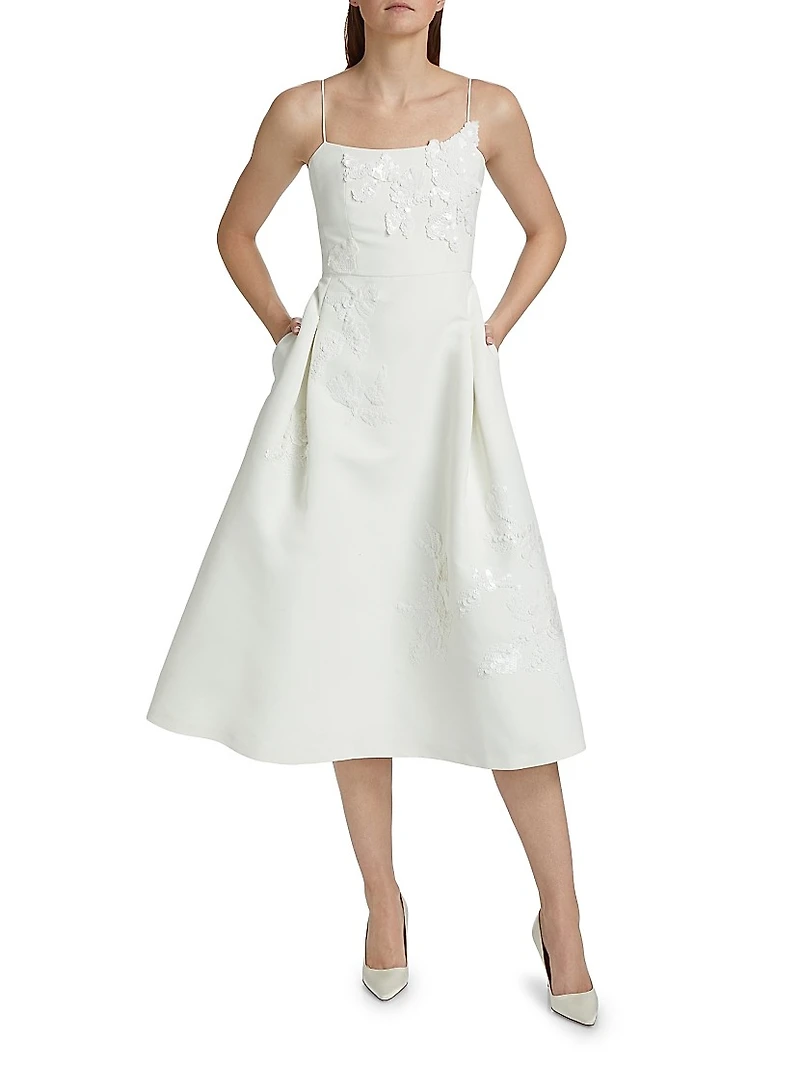 Audra Fit & Flare Midi-Dress