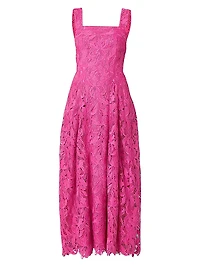 Vina Floral Lace Midi-Dress