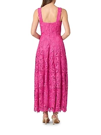 Vina Floral Lace Midi-Dress