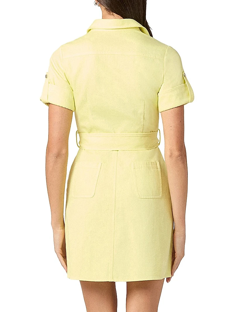 Corie Denim Tie-Waist Minidress