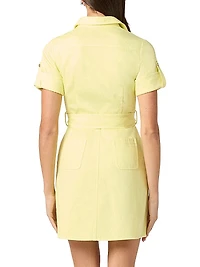 Corie Denim Tie-Waist Minidress