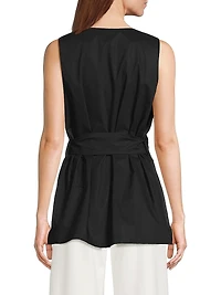 Reya Belted Sleeveless Top