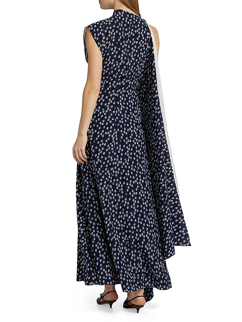 Devyn Printed Silk Maxi Dress