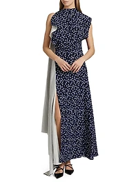 Devyn Printed Silk Maxi Dress