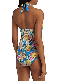 Pauline Twist Halterneck One-Piece Swimsuit