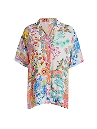 Paula Floral Camp Shirt