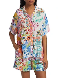 Paula Floral Camp Shirt